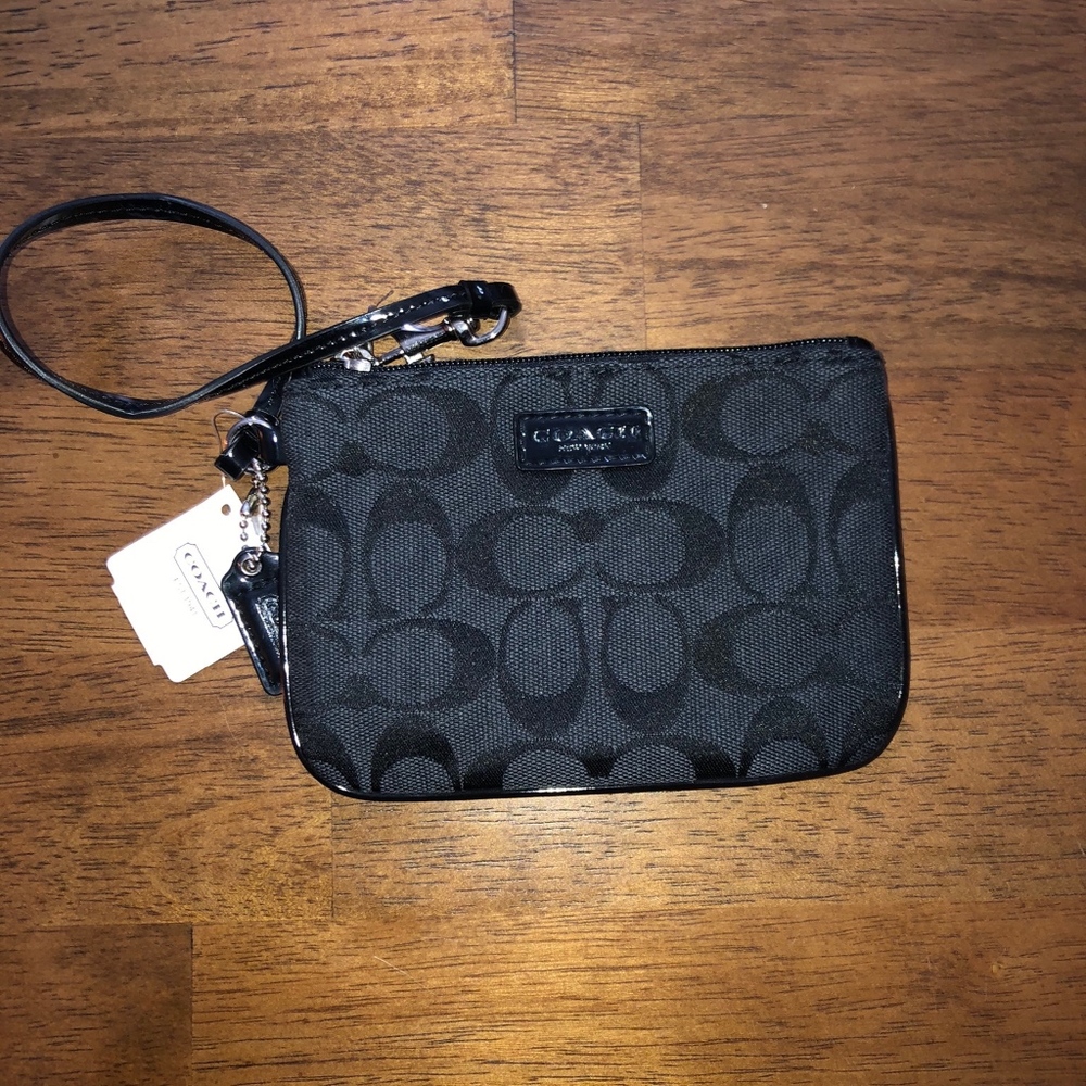 Black Coach Wristlet